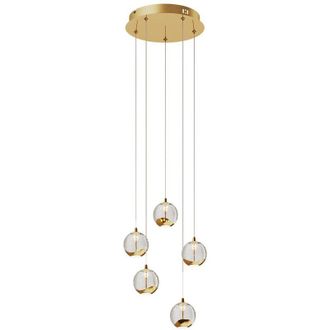 Lucande Lucande - led Ceiling Light Hayley made of Glass for Living Room & Dining Room