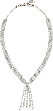 Alessandra Rich Collana Multi-filo con Cristalli Pav&eacute; - - Accessories - Donna - Grigio - ONE SIZE