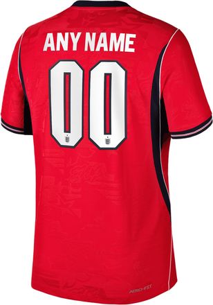 Nike England 2026 Match Away Nike Mens Aero-FIT Soccer Authentic Custom Jersey By You in Red | NN203939010-CUS