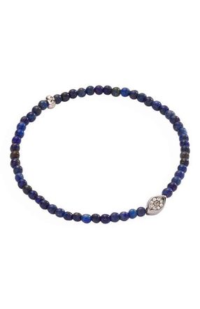 Alex and Ani Evil Eye Lapis Mini Stretch Bracelet in Blue at Nordstrom