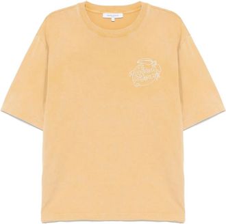 Maison Kitsuné T-shirt con ricamo - Giallo