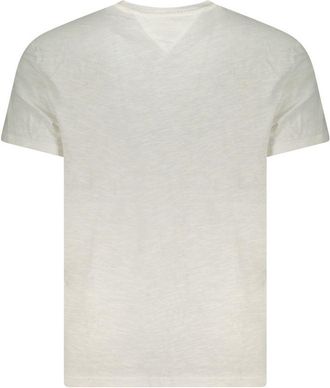 Tommy Hilfiger Logo-Embroidered Cotton T-Shirt - White