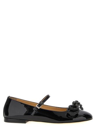 Mach & Mach Womens Double Bow Ballet Flats