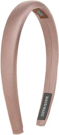 Tasha Skinny Padded Satin Headband in Brown at Nordstrom