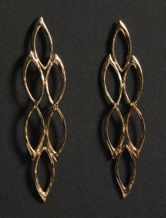Lucky Brand Circle Drop Statement Earrings