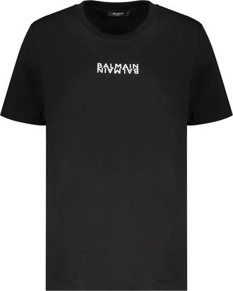 Balmain T-shirt met logo-opdruk
