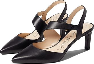 Calvin Klein Larin Womens Shoes Black Leather : 6.5 M