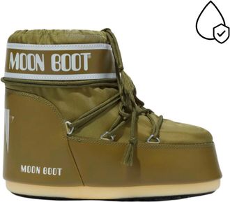 Moon Boot Womens Icon Low Nylon Boots In Khaki