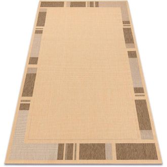 RugsX Rugsx - Alfombra De Cuerda Sisal Floorlux 20195 Color Ma&iacute;z/color Caf&eacute; Beige 240x330 Cm