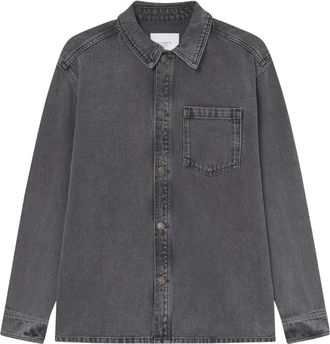 Les Deux Denim overhemd - Grijs