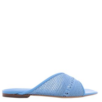 Ferragamo Nyna Mesh Slide Sandals, Size 7 C