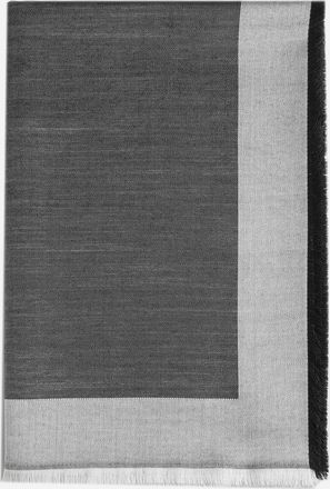 Givenchy Logo Silk And Wool Shawl