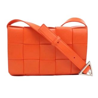Bottega Veneta Pre-owned Cross Body Bags, female, Orange, Size: ONE SIZE Pre-owned Vintage Shoulder Bag