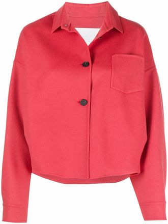 Fabiana Filippi drop-shoulder buttoned shirt - Red