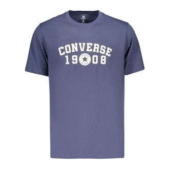 Converse Hombre, Camisetas, Azul, Talla: XS
