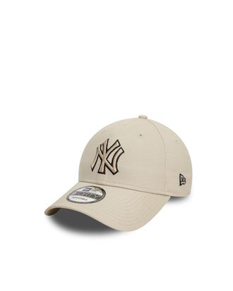 New Era Mens Baseball Cap 9forty Light Beige Cotton Hat