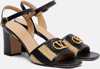 Valentino Garavani VLogo crochet leather sandals