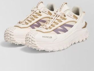 Moncler trailgrip sneakers chunky sole mesh panels pull tab