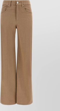 Brunello Cucinelli denim wide-leg high-rise jeans