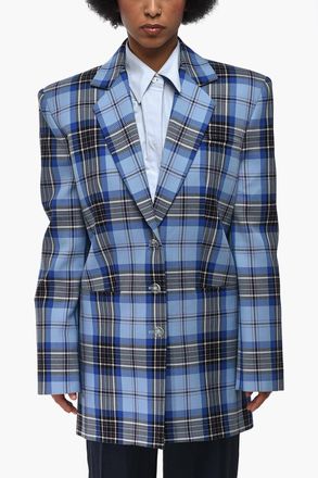 Off-white SEASONAL Blazer TOMBOY Motivo Tartan Off-White