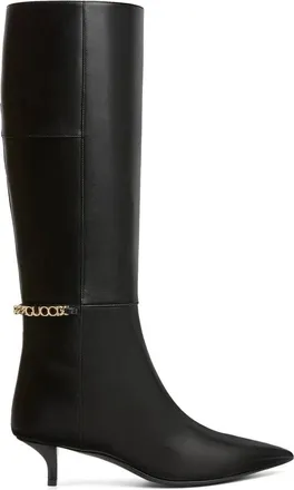 Gucci Schoenen, Dames, Roze, 36 EU, Leer, Signorina Leren Laars