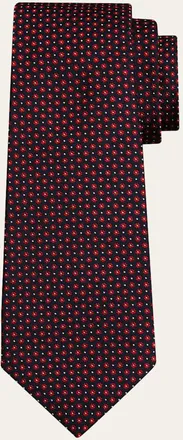 Kiton Mens Flower Silk Sevenfold Tie