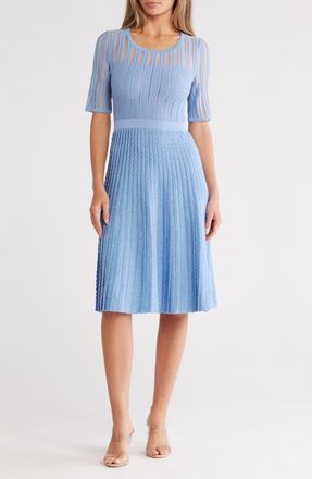 L.k. Bennett Anna Short Sleeve Dress in Blue-Hyacinth at Nordstrom Rack, Size Medium