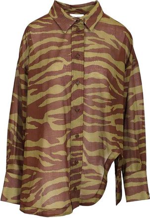 The Attico Zebra Print Shirt