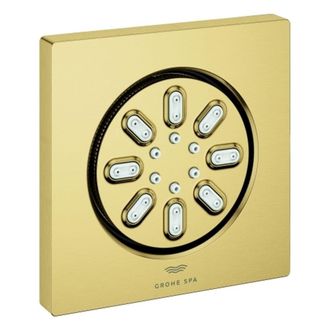 GROHE Rociador Lateral 26802 Rainshower Aqua Forma Cuadrada Cool Sunrise Cepillado, 26802gn0