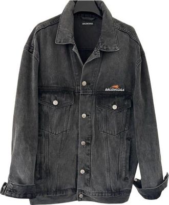 Balenciaga Oversized Button-Up Denim Jacket Size S