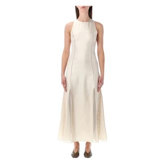 Loulou Studio Maxi Dresses, female, White, Size: S Iraka Long Dress