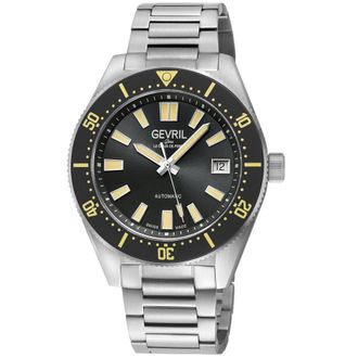 Gevril Group Mariner Row Automatic Black Dial Mens Watch 46900B