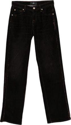 7 For All Mankind Velvet-effect Straight-leg Trousers