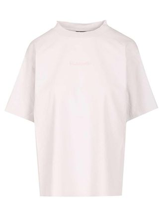 Balenciaga With Balenciaga Print T-Shirt Bianco-Donna