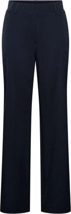 &Co Woman Reisbroek met Zakken - Dames - Wijde Broeken - Blauw - 3XL - Broeken