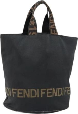 Fendi Pre-owned Nylon Tote Bag - Dames - Vintage Shopper - Zwart - ONE Size - Nylon - Vintage