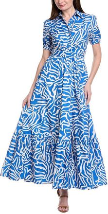 Gracia Printed Maxi Shirtdress