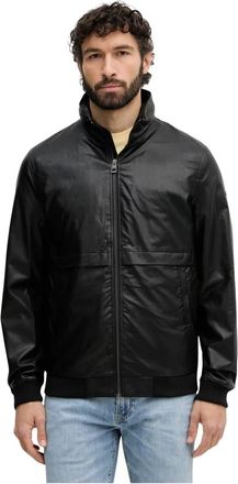 Guess Eco Leather Jacket - Heren - Bomber jackets - Zwart - M - Leer - Jassen