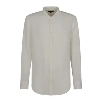 Emporio Armani Casual Shirts, male, White, Size: 2XL Stylish Shirt Collection