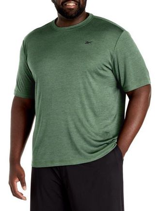 Reebok Big & Tall ID Train Melange Performance Tee in Field Green at Nordstrom, Size 2X Big