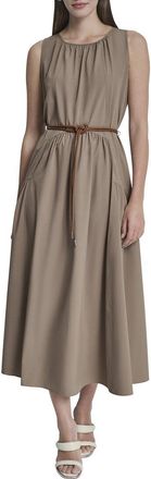 DKNY Dkny Drop Waist Midi Dress