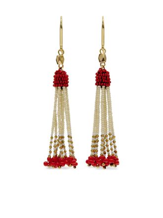 Isabel Marant Nina Pendant beaded-embellishment earrings - Gold