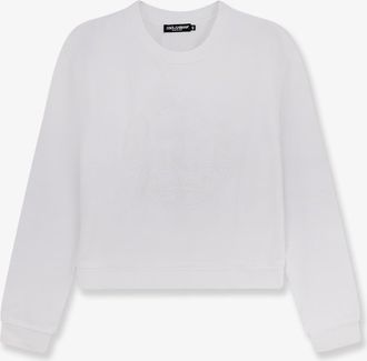 Dolce & Gabbana Felpa in cotone con ricamo Logo - DOLCE & GABBANA - gender_Woman
