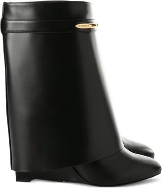 Givenchy High Boots, female, Black, Size: 7 1/2 US Shark Ankle Boots