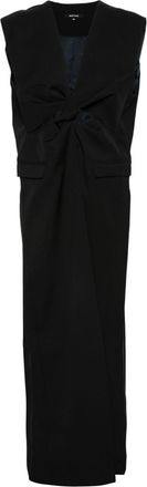 Botter twist-detailed virgin wool maxi dress - women - Virgin Wool/Viscose - 40 - Black