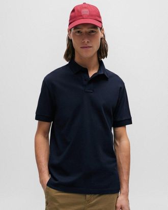 Boss Orange by Hugo Boss Passenger Slim-Fit Poloshirt in Marineblauw