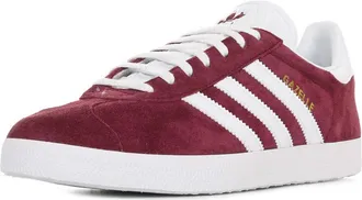 adidas Originals adidas Mens Gazelle Sneaker, Red Collegiate Burgundy Ftwr White Gold Met Collegiate Burgundy Ftwr White Gold Met, 9 UK