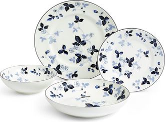 Wedgwood Wild Strawberry 4-Piece Bone China Dinnerware Set in Blue at Nordstrom