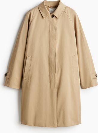 H&M Carcoat aus Baumwolltwill - Beige