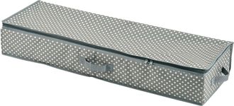 ZELLER home24 Zeller Geschenkpapier-Organizer Wacol Webstoff Grau 90x30x15 cm (BxHxT)